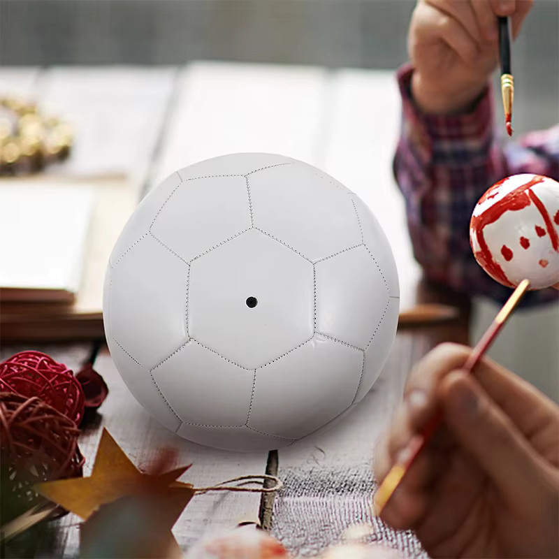 hozoneX Weißer Fußball Größe 5, Kunststoff - Bild 2