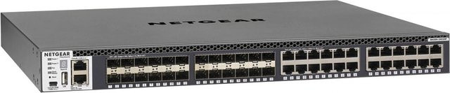 Netgear M4300-24X24F L3 Managed Switch mit 24 x 10/100/1000/10000 Ethernet und 24 x 10 Gigabit SFP+ Ports, Rackmontierbar, Schwarz/Grau - Bild 1