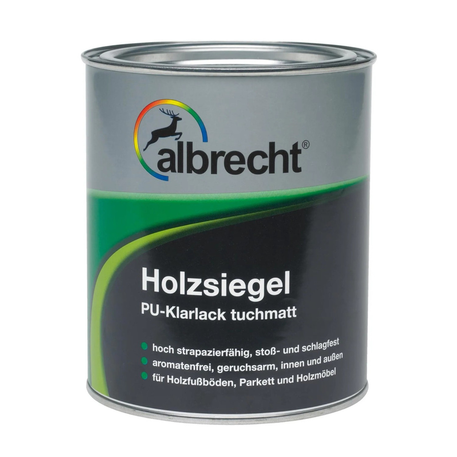Albrecht Holzsiegel PU-Klarlack Transparent tuchmatt 750 ml - Bild 2