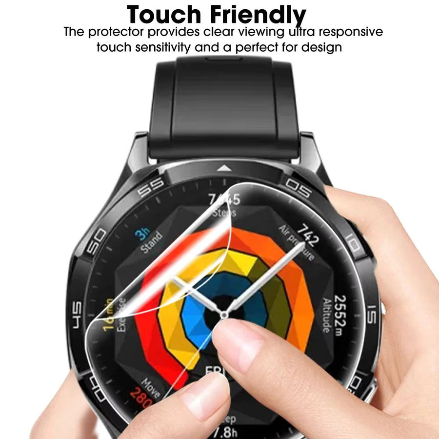 4 Stück Hydrogel-Schutzfolie für Huawei Watch GT 5 4 3 GT2, Silikon - Bild 4