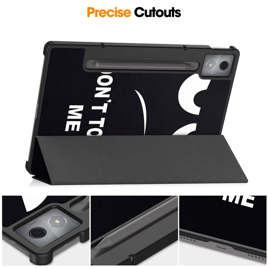 Lenovo Xiaoxin Pad Pro 12,7 2025 Schutzhülle aus PU-Leder in Schwarz, dreifach faltbare Tablet-Abdeckung für Modell TB-375FC - Bild 4