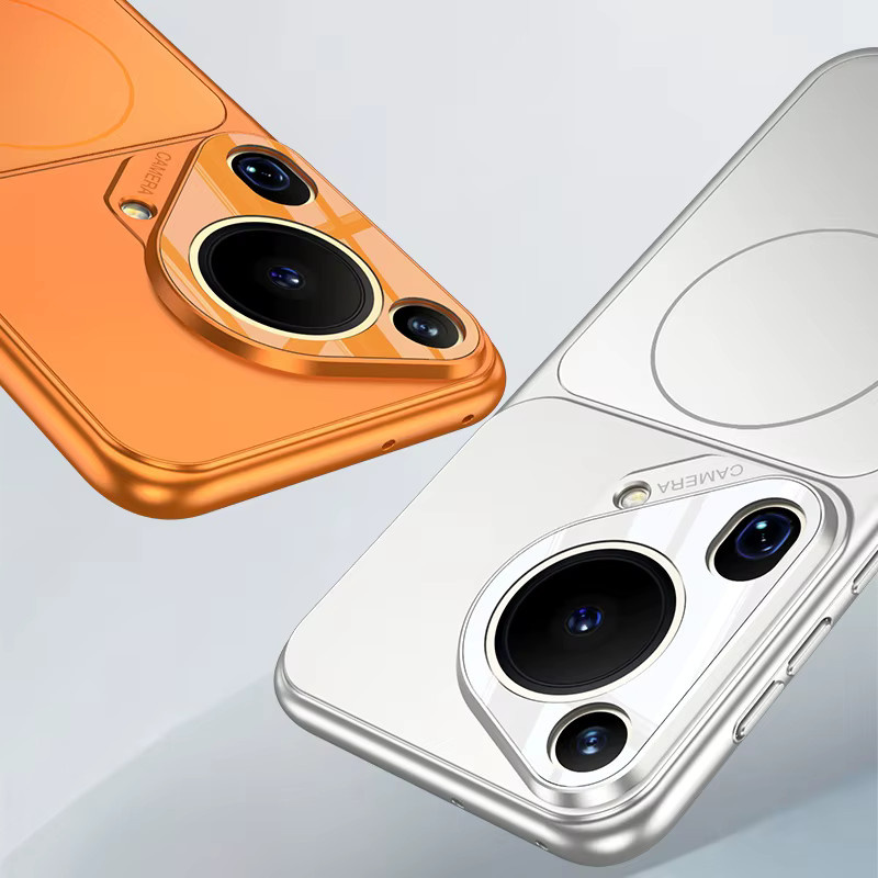 Original AG Matte MagSafe Bumper Handyhülle für Huawei Pura 70, P70, Mate 70, 60 Pro und Ultra, stoßfest, kabelloses Laden, Farben: Silber, Orange - Bild 2