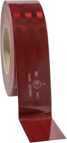 3M Mikroprismatische Warnmarkierung Rot reflektierend, Länge: 50 m, Breite: 5,1 cm - Bild 1
