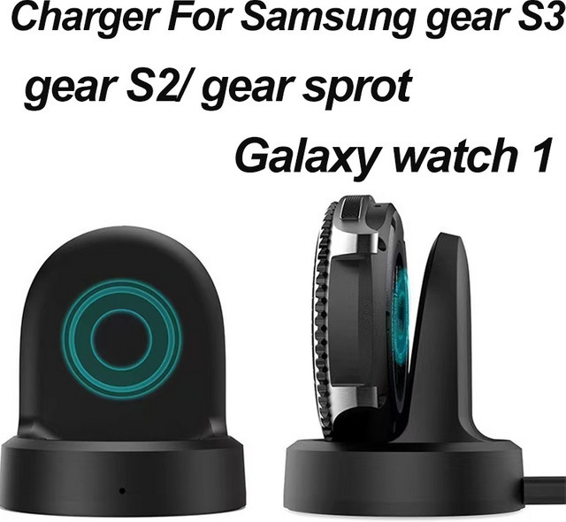 Samsung Ladestationskabel für Gear Sport, S2, S3 Classic, Frontier, Schwarz - Bild 1