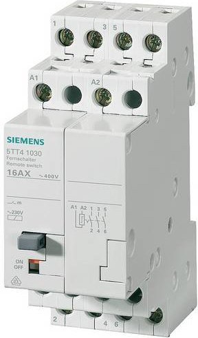 Siemens Fernschalter Hutschiene 5TT4103-0 mit 3 Schließern 400 V 16 A in Weiß - Bild 1