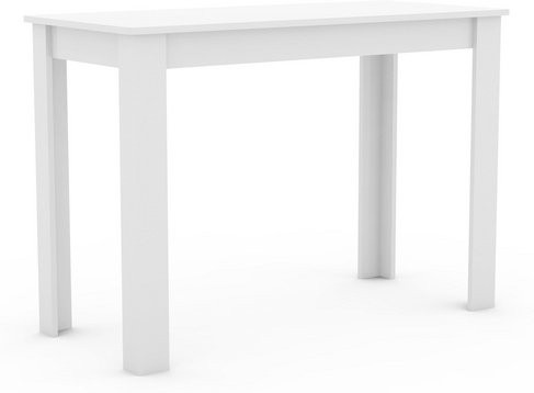 VCM Esstisch Esal aus Holz in Weiss, B/T/H: 110 x 50 x 76 cm - Bild 1