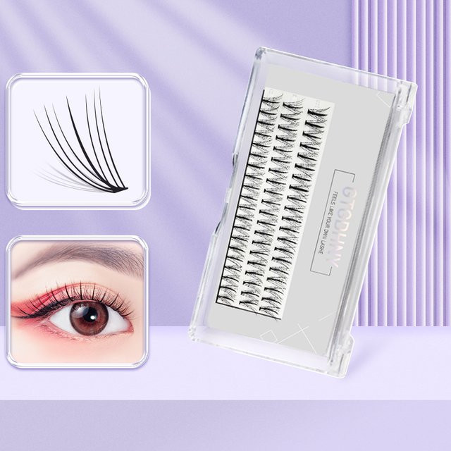 Medy Lashes Sandwich-Wimpern, Black, 60 Büschel, Unisex - Bild 1
