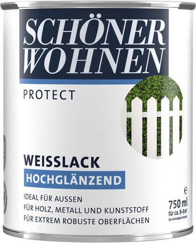 Schöner Wohnen Weißlack hochglänzend Weiß 0,75 l - Bild 1