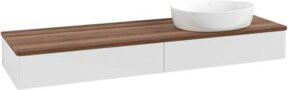 V&B Waschtischunterschrank Antao ohne Frontstruktur in Weiß lackiert B/T: 160 x 50 cm - Bild 1