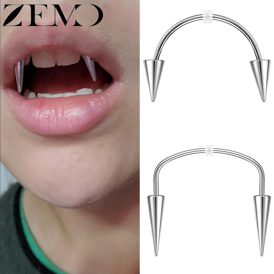 ZEMO Lippenstecker Edelstahl, Silber, Unisex - Bild 2
