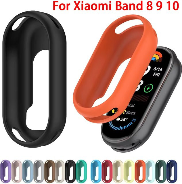 Xiaomi Schutzhülle Silikon, violett, Mi Band 10/9/8 NFC - Bild 1