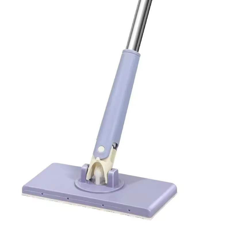 Trebalena Mini Lazy Flat Mop in Lila – Handfreier rotierender Bodenwischer für Nass- und Trockenreinigung - Bild 4