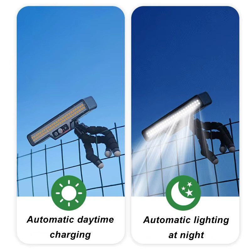 VENUSWING Solarleuchten mit Bewegungsmelder und verstellbarem Winkel, wasserdichte IP44 Gartenleuchten in Schwarz für Garten und Terrasse - Bild 2