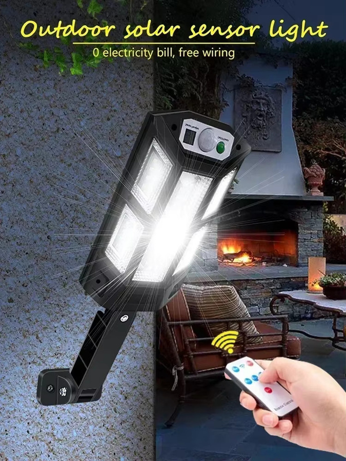 Heinast Solar Außenleuchte mit 43 LED und Bewegungsmelder, 2000LM Gartenlampe in Schwarz mit 3 Modi, IP65 wasserdicht, Cool White - Bild 7