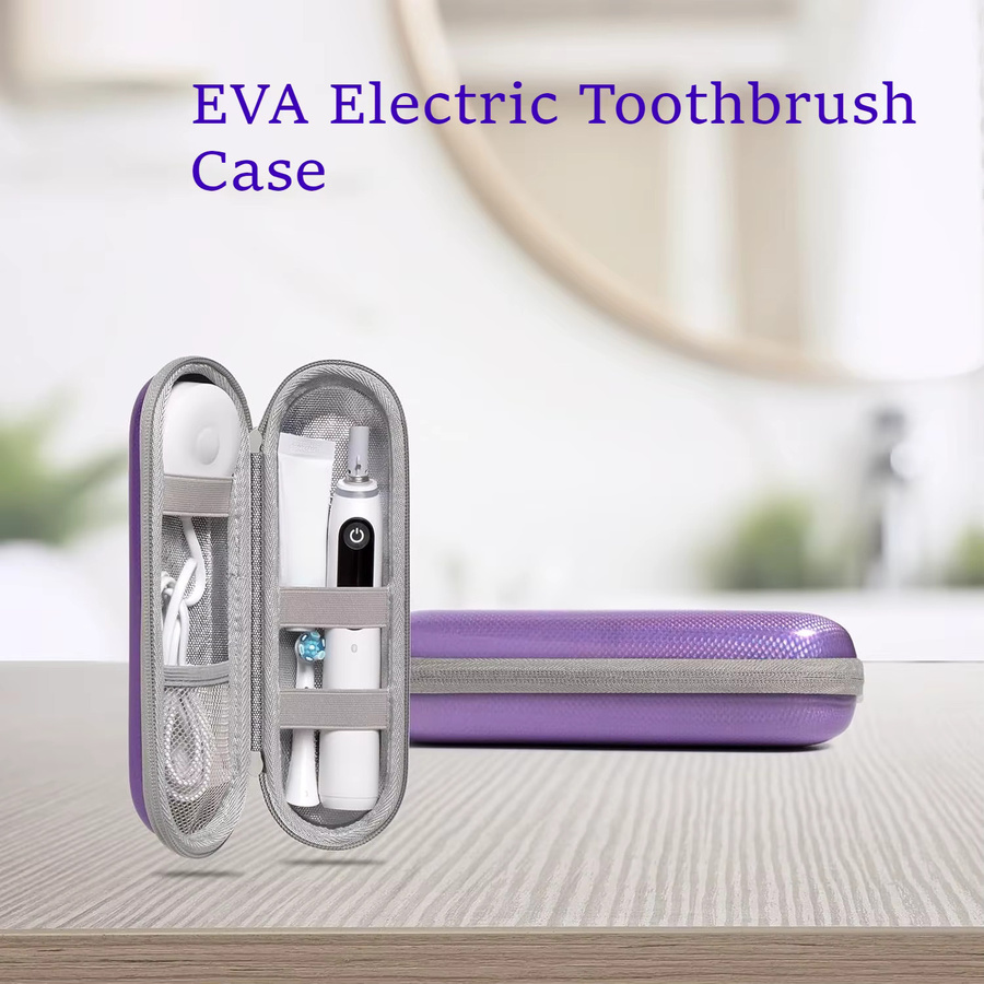 NEWLLEXX EVA-Etui für elektrische Zahnbürsten, wasserdicht und stoßfest, Farbe: Gold - Bild 2