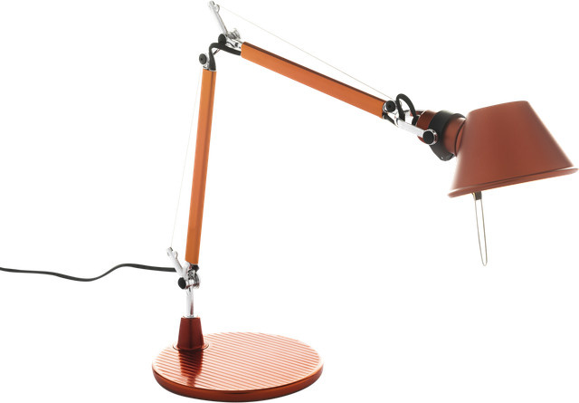 Artemide Tolomeo Micro Tavolo Tischleuchte aus Aluminium in Orange - Bild 1