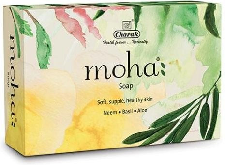 Moha Seife mit Neem, Basilikum und Aloe Vera, 100 g - Bild 1