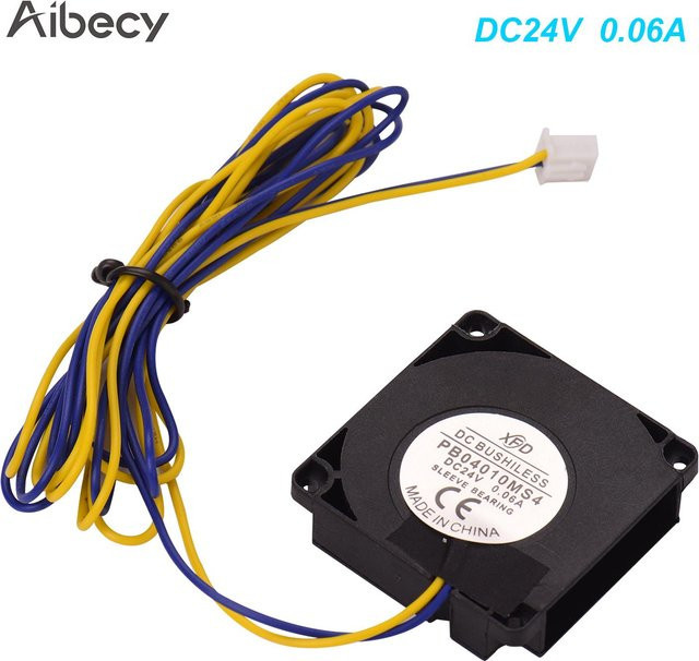 Aibecy Ventilator 12V Schwarz B/T/H: 40 x 40 x 10 mm - Bild 1
