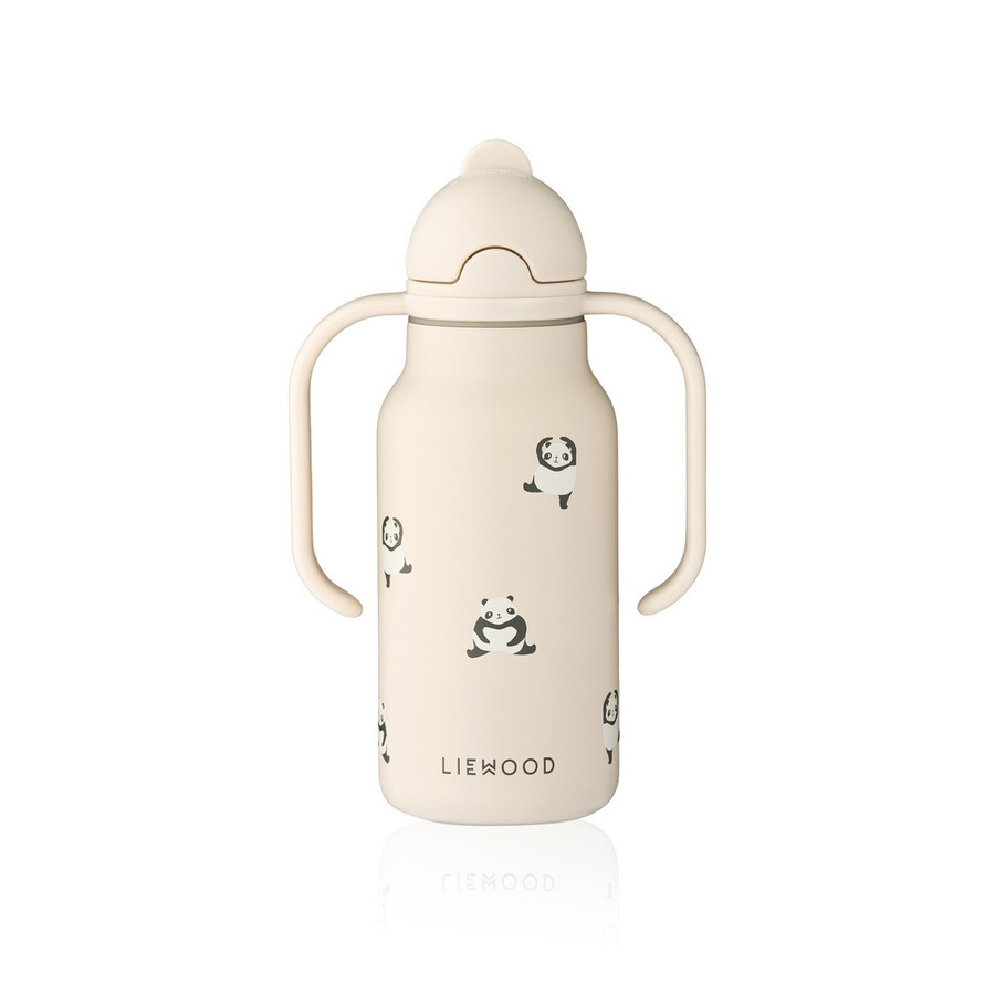 Liewood Kimmie Wasserflasche aus Edelstahl mit Trinkhalm, auslaufsicher, 250 ml, Multicolor - Bild 1