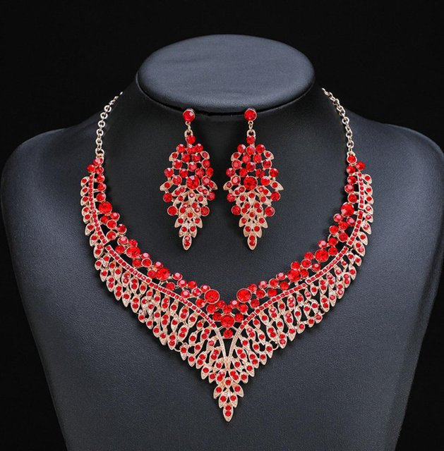 YIRAN Jewelry Schmuck-Set, Sternenblatt, Kupfer, Schwarz, Kristall, Damen - Bild 1