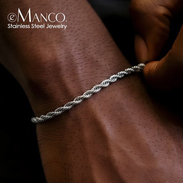EMANCO Armband, Edelstahl, Silber, Unisex - Bild 1