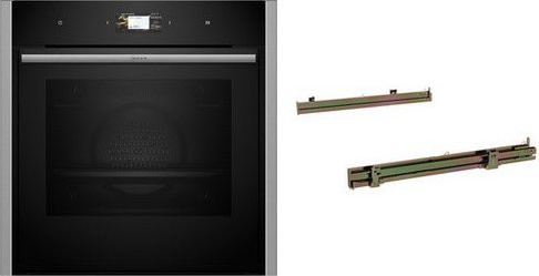 Neff BMK6470CS Einbaubackofen aus B64CS71N0 + Z1608CX0 in Edelstahl mit Pyrolyse, Smart Home Integration und Pizza-Stufe - Bild 1