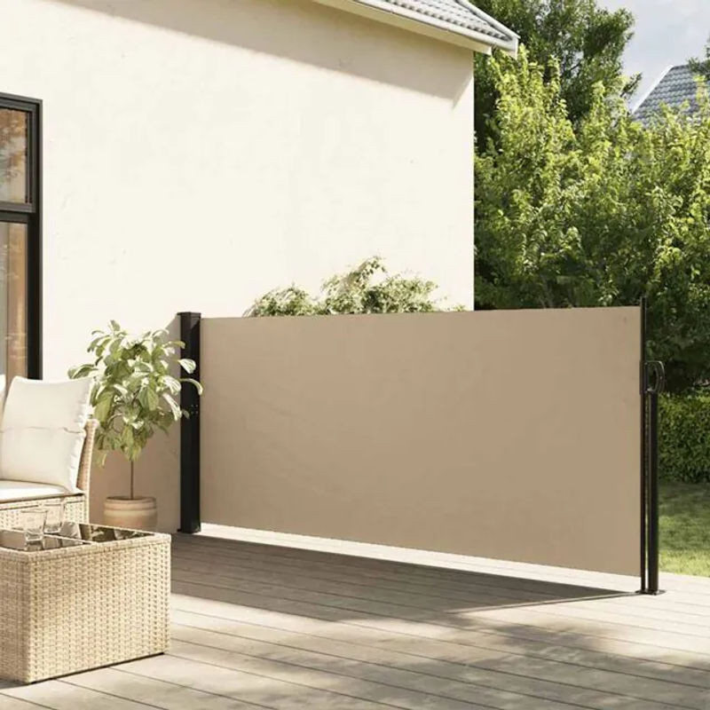 Ausziehbare Seitenmarkise von Vidaxl in Beige, B: 500 cm x H: 120 cm - Bild 1