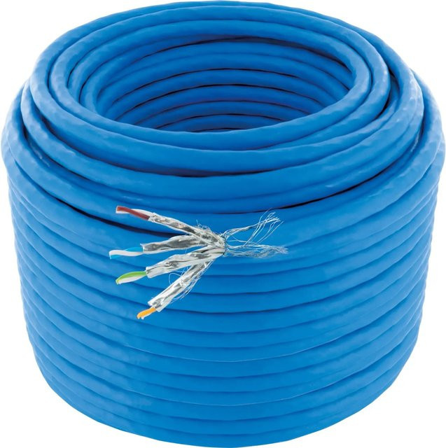 Schwaiger Netzwerkkabel CAT 8.1 S/FTP Ethernet LAN Blau - Bild 1