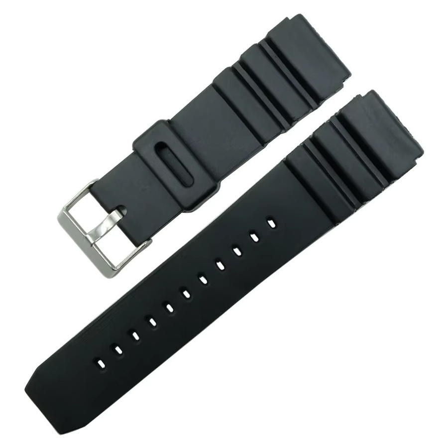 MULILAI Uhrenarmband Gummi, Schwarz - Bild 3