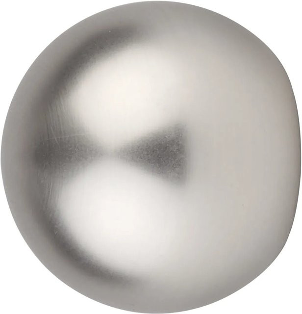Mydeco Gardinenstangen-Endstück Ball in Edelstahl-Optik, Durchmesser: 2,5 cm, Silber - Bild 1