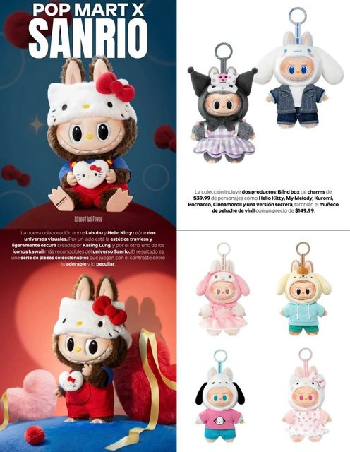 POP MART Labubu x Hello Kitty x The Monsters x Sanrio Characters, Puppe, Blind Box - Bild 1