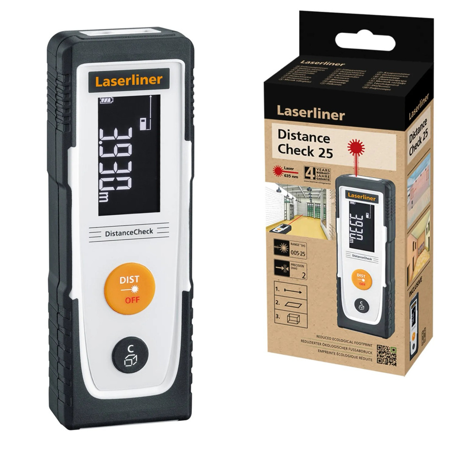 Laserliner DistanceCheck Laser-Entfernungsmesser 25m in Schwarz - Bild 2