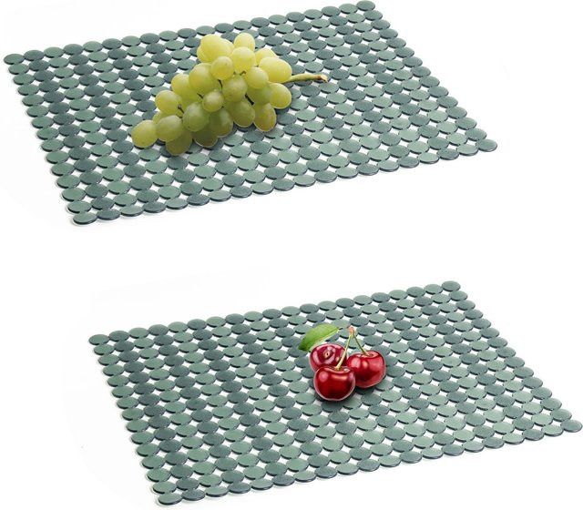 Aihogard Spülbeckenmatte Set aus 2 Stück, hitzebeständiger Spülbeckenschutz aus PVC für Küche und Badezimmer, B/T: 30 x 40 cm - Bild 1