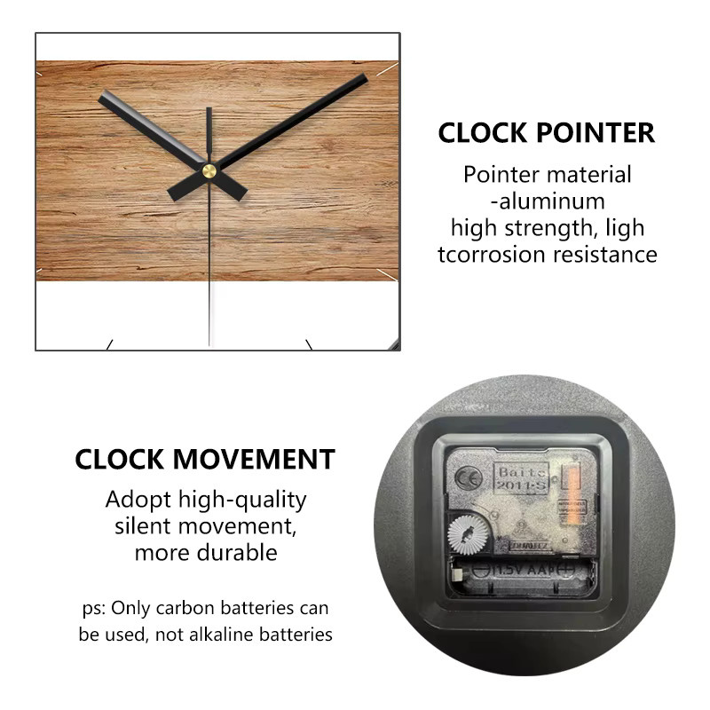Vintage Wanduhr im Bauernhaus-Stil mit Holzoptik, rund, lautlos, Farbe: Braun/Schwarz, Durchmesser: 20,3 cm - Bild 4