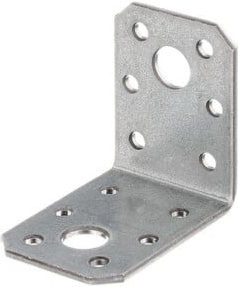 GAH Alberts Winkelverbinder aus verzinktem Stahl, Farbe: Silber, Maße: 50 x 50 x 35 x 2,5 mm - Bild 1
