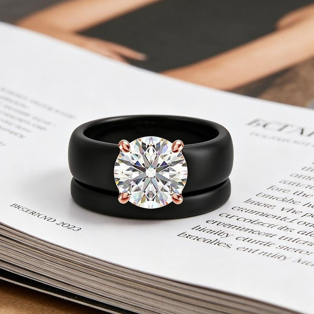 Ring, Roségold-plattiert, Zirkonia, Damen, Ringgröße 9 - Bild 1