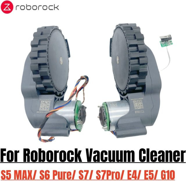 Roborock Ersatz-Laufräder in Grau für S5 Max, S6 Pure, S6 MaxV, E4, E5, G10 und S7/S7 Pro Staubsauger Zubehör - Bild 1