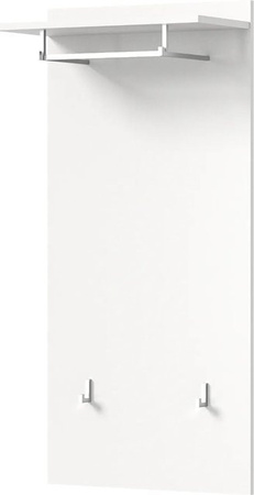 Inn.Furn Garderobenpaneel Grazie in Weiß mit Kleiderstange und Haken, Breite: 55 cm