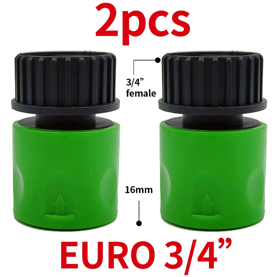 WUJIE Schnellanschluss Nippel mit 3/4 Zoll Außengewinde als Schlauch- und Rohr-Adapter für Gartenbewässerung und Tropfbewässerungssysteme - Bild 3