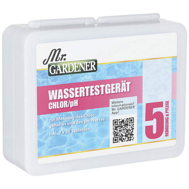 Mr. GARDENER Wassertestgerät für Schwimmbecken und Pools, Weiss, B/H: 4 x 12,5 cm - Bild 3