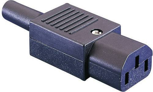 Bulgin PX0587 Kaltgeräte-Steckverbinder PX Buchse gerade, 2 + PE, 10A, Schwarz - Bild 1