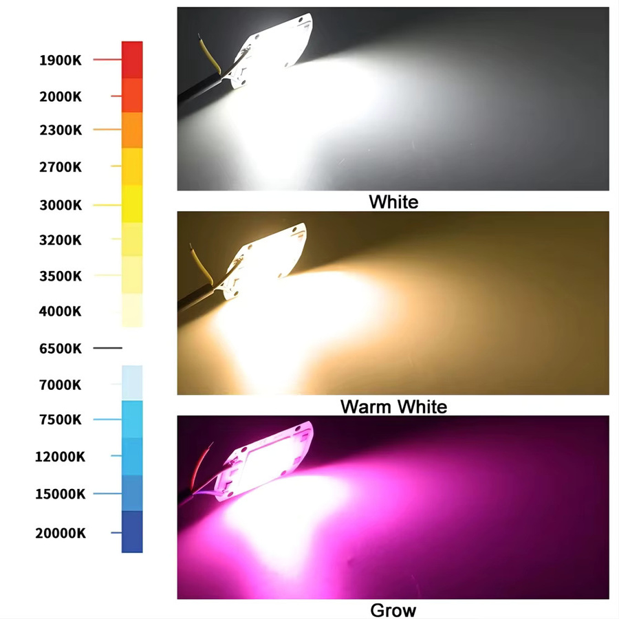 2 Stück PARKSON LED COB Chips mit Smart IC für Flutlicht und Pflanzenlampen, Warmweiß, 220V, ohne Treiber erforderlich - Bild 2