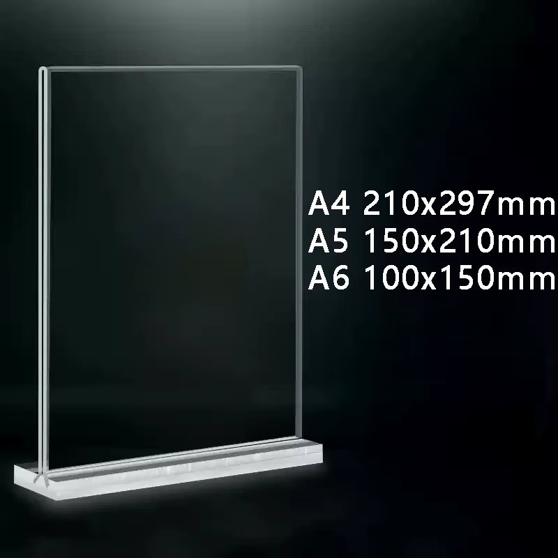 Ausziehbarer Acryl-Displayständer in Transparent für A4, A5 oder A6 Werbetafeln - Bild 5
