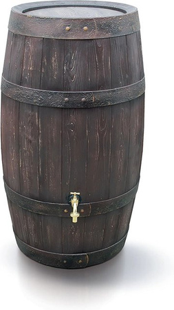 Arves Regentonne Barrique aus Eichenfass in Dunkelbraun mit 250 l und 3/4 Zoll Anschluss