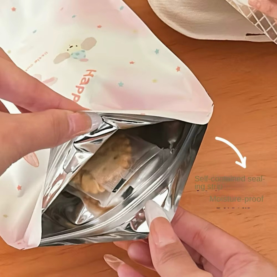 Selbstklebende Kunststoff OPP Geschenkbeutel mit süßem Bär Motiv für Kekse und Süßigkeiten, Mehrfarbig - Bild 6