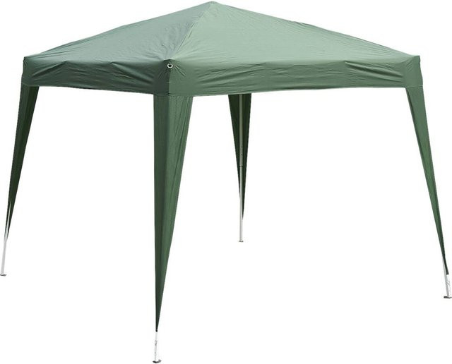 Outsunny Pavillon aus Stahl und Polyester in Grün, B/H/L: 240 x 250 x 240 cm - Bild 1