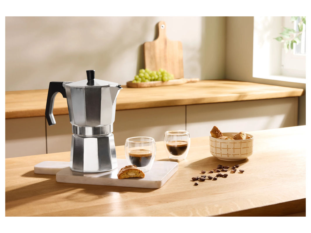 SILVERCREST Espressokocher aus Aluminium in Silber und Schwarz - Bild 2