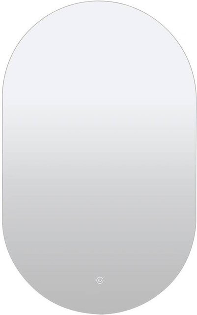 Hölscher Lichtspiegel Eva LED mit Touch-Switch und Dimmfunktion, Silber, B: 50 cm, H: 80 cm - Bild 1