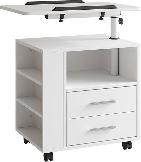 Vicco Nachttisch Bora Weiß mit 2 Schubladen für dein Schlafzimmer B/T/H: 90 x 40 x 40 cm - Bild 1
