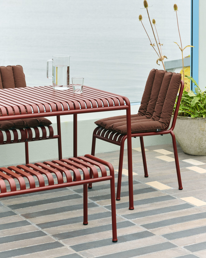 HAY Palissade Soft Quilted Kissen für Chair und Arm Chair in Rot, rechteckig - Bild 1